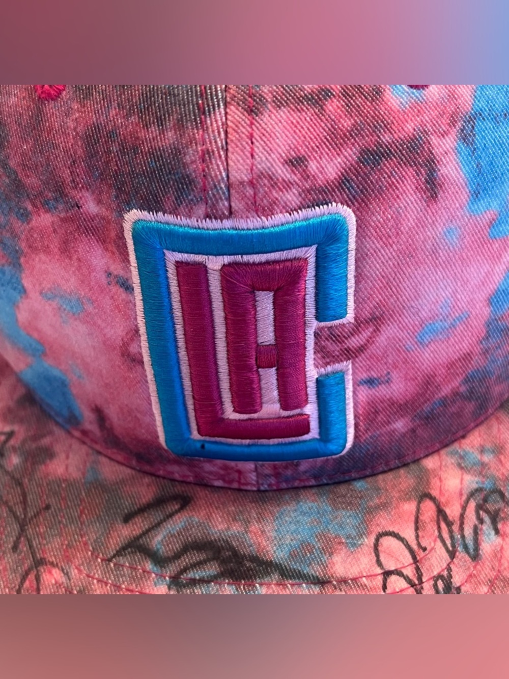 Los Angeles Clippers tie Dye Hat Cap NBA Basketball NEW ERA 9 FIFTY Snapback - Picture 2 of 7